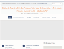 Tablet Screenshot of cartoriosesp.com.br